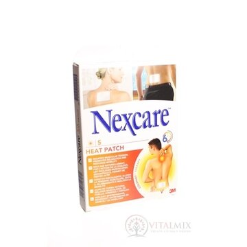 3M Nexcare HEAT PATCH, Náplasť hrejivá [SelP] 9,5x13 cm, 1x5 ks obrázok